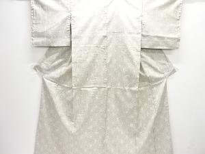 麻の葉模様織り出し本場白大島紬着物(5マルキ)